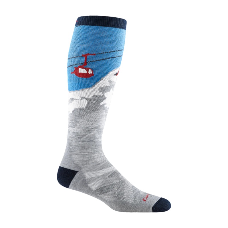 Darn Tough Men’s OTC Snow Sock M Gray New