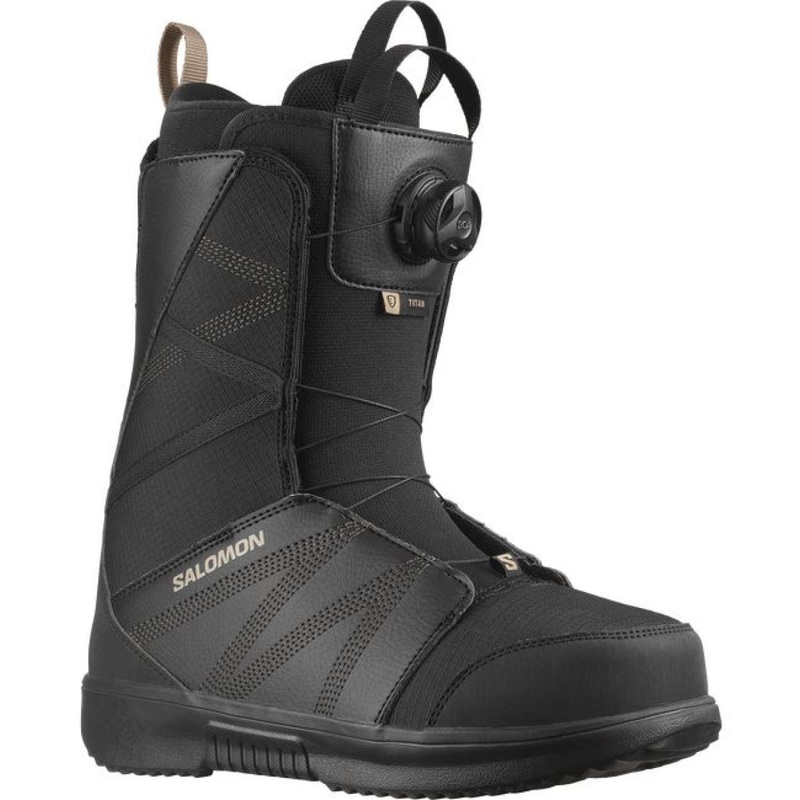 Salomon Titan BOA Snowboard Boots 2024 BLKBLK R 13.5