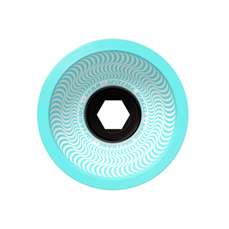 80Hd Superwide Seafoam Bleu Skateboard Wheels 58MM SEAFOAM BLUE