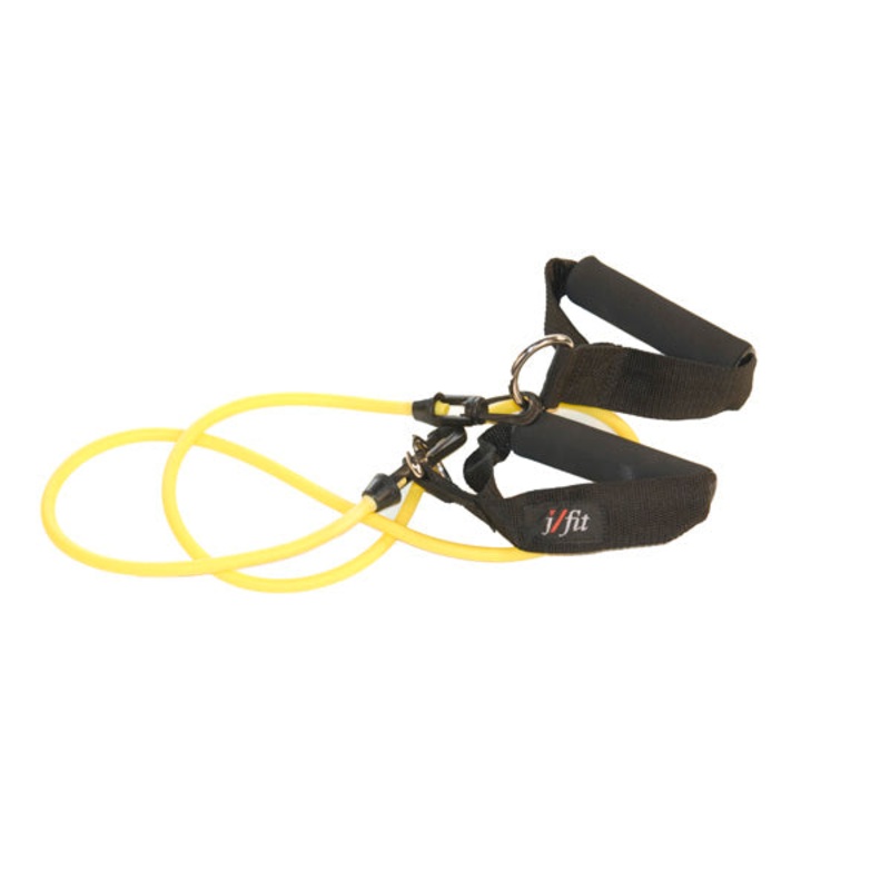 Tubing with Handles – Light Resistance Yellow One Size