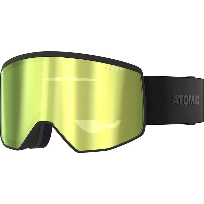 Atomic Four Pro L HD Photo Goggles – All Black with Green/Gold HD Photo Lens