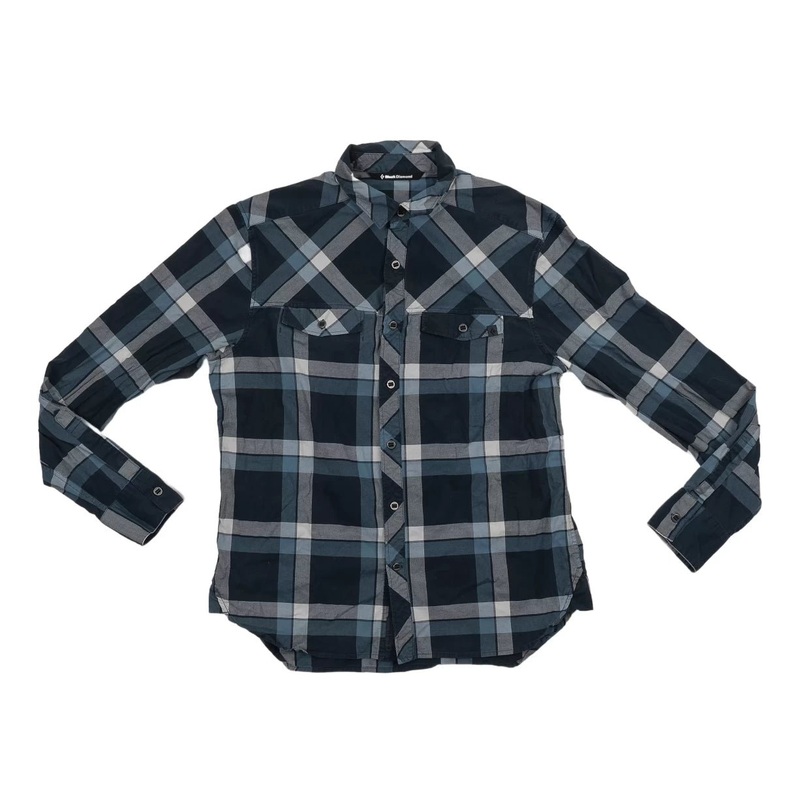 Black Diamond Long Sleeve Button Up Estimated M/L Blue