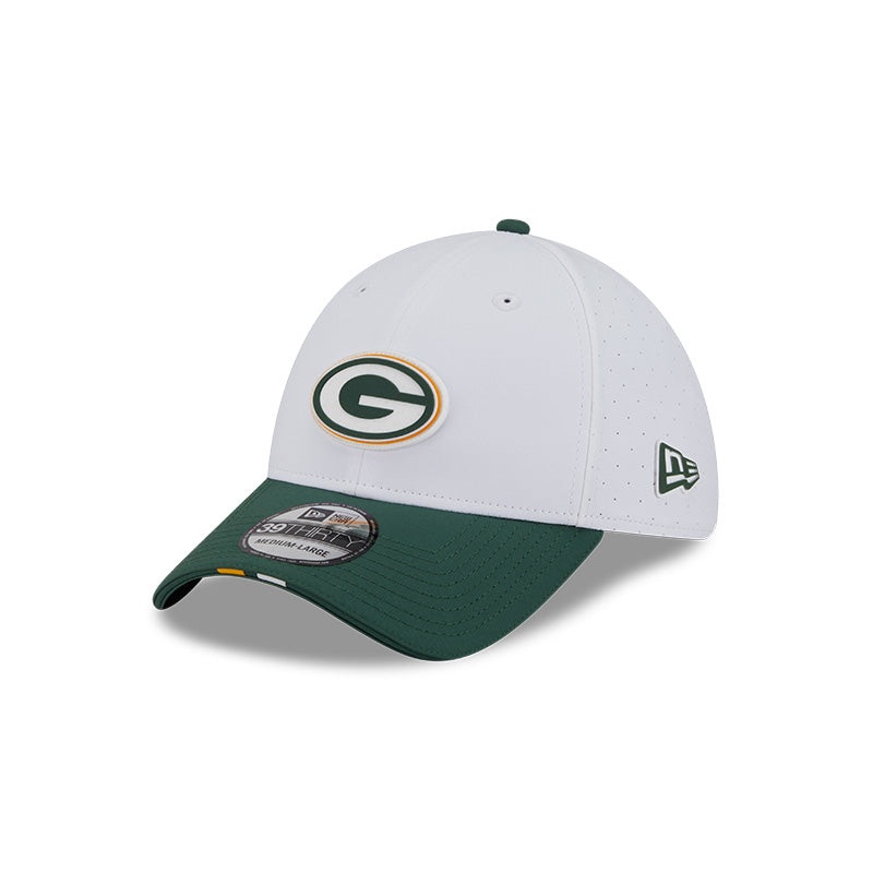 New Era Green Bay Packers 2025 Training 39THIRTY Stretch Fit Hat S-M