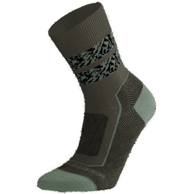 Icebreaker Hike+ Light Nat Summit Mens Crew Sock Loden Moss Black M