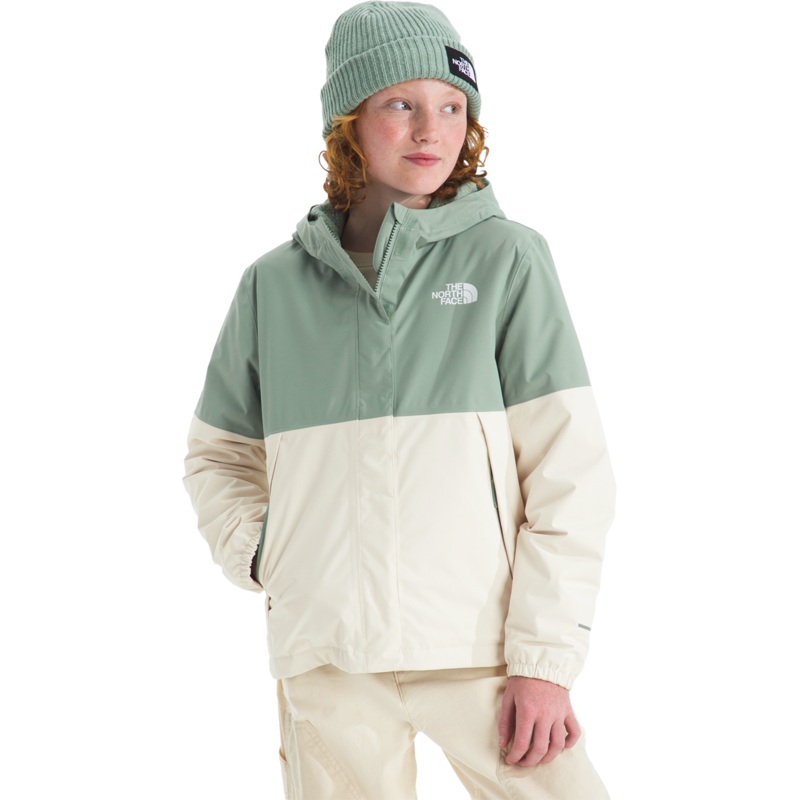Youth Warm Antora Rain Jacket DI4-Slate Moss/White Dune XS