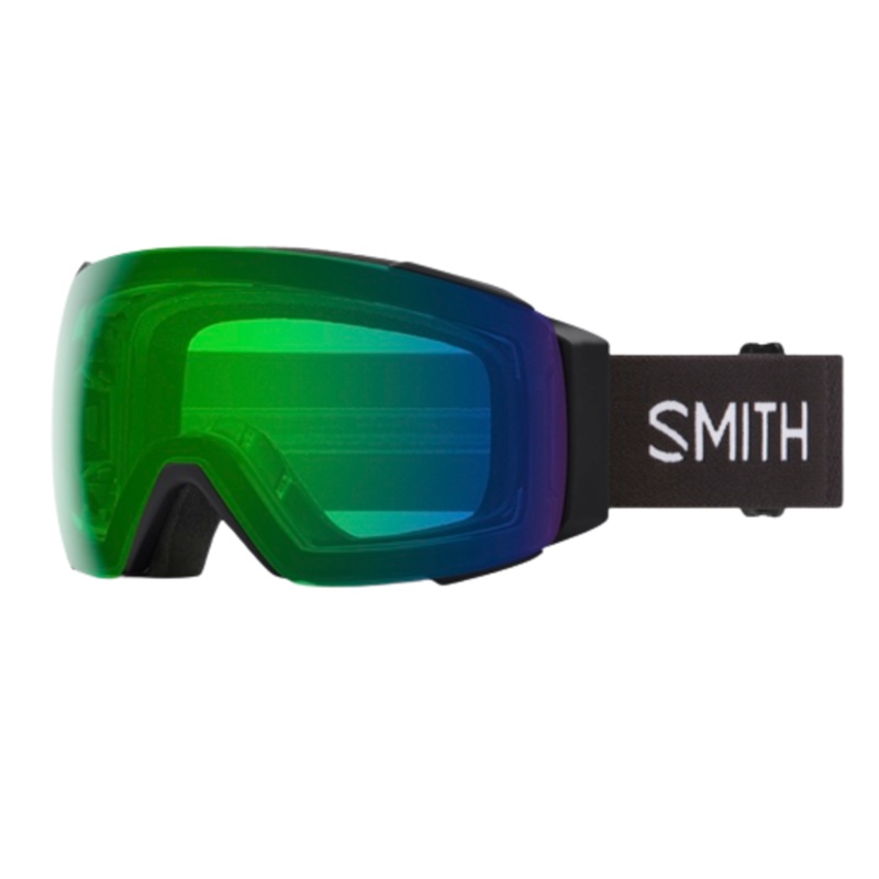 Smith I/O MAG Goggles M Black Strap/ChromaPop Everyday Green Mirror/ChromaPop Storm Blue Sensor Mirror New