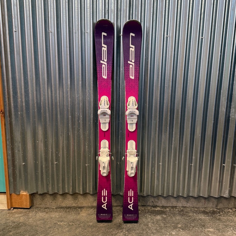 Elan RC Magic Ace Kid’s Skis w/ Elan 4.5 GW Bindings – USED 120cm (R7.5m)