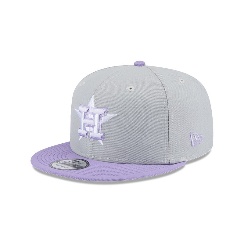 Houston Astros Grey/Purple 2-Tone 9FIFTY Snapback Hat OS