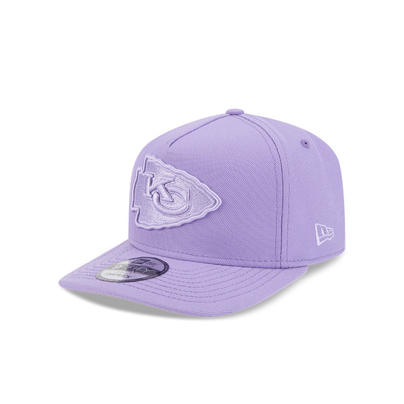 Kansas City Chiefs Color Pack A-Frame 9FIFTY Snapback Hat LIGHT PURPLE OS