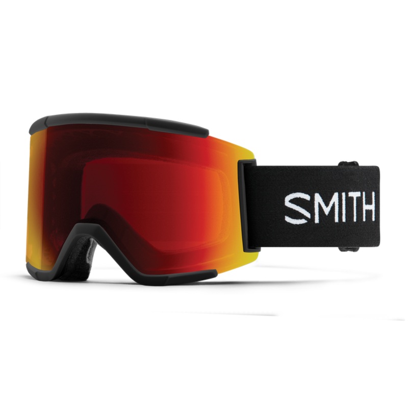 Smith Squad XL Goggle Black/ChromaPop Sun Red Mirror/ChromaPop Storm Yellow Flash
