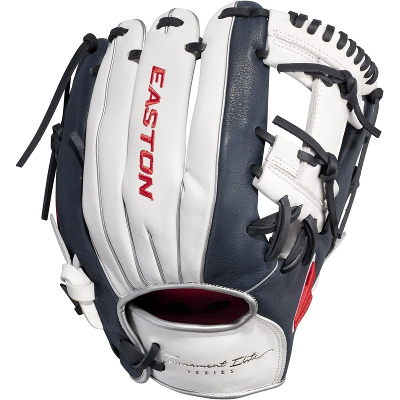 Youth Tournament Elite Baseball Glove – 11.5 WHITE/NAVY/RED RIGHT HAND THROW