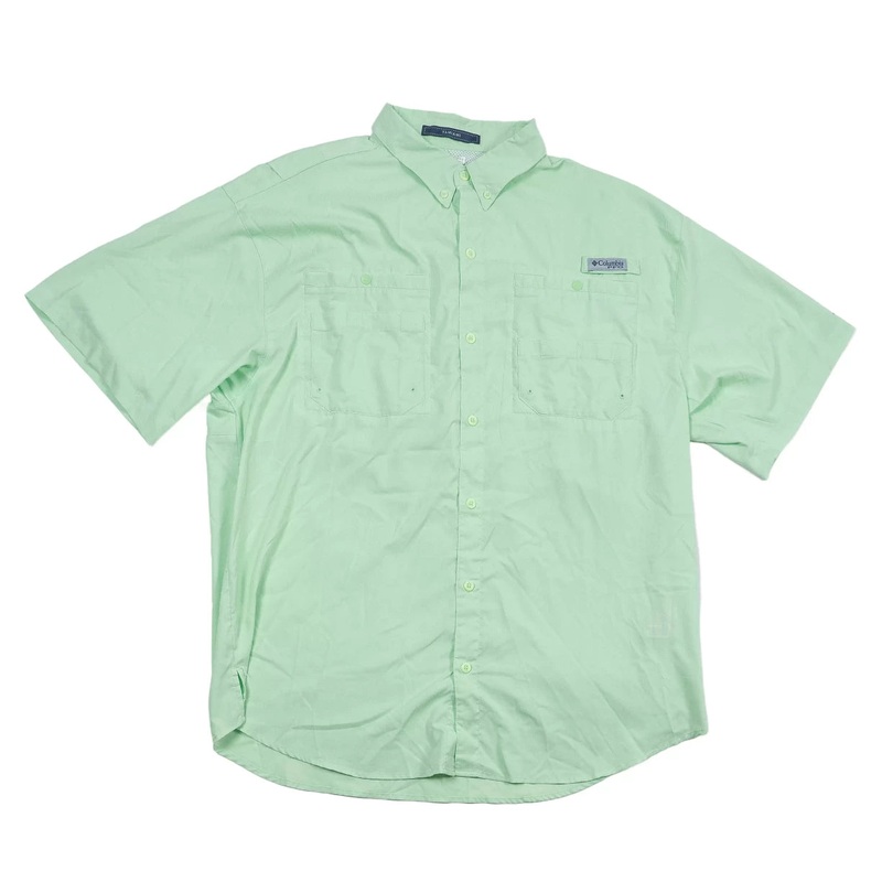 Columbia PFG Tamiami II Short Sleeve Shirt – Men’s XL Green