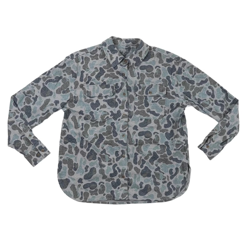 Huk Chesapeake KC Printed Flannel – Women’s M Volcanic Ash