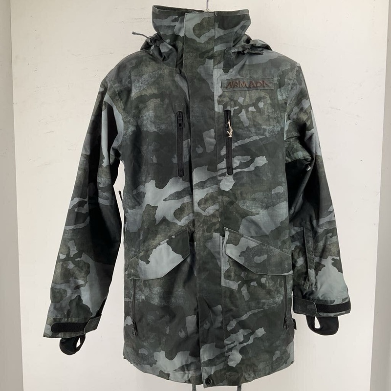 Armada Men’s Lightly Insulated Ski Jacket S Gray Camo Used