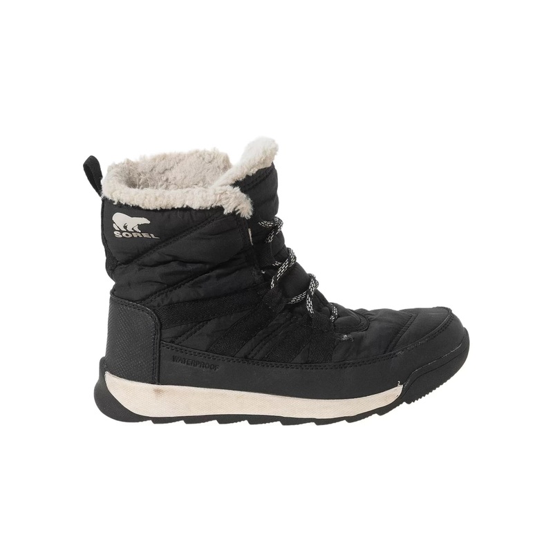 Sorel Whitney II Faux Fur Ankle Boots – Women’s 4 Black/White