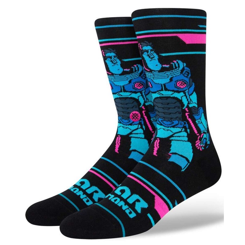 Stance Lightyear Crew Socks 2023 BLACK L