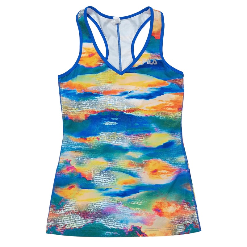 Fila Racerback Performance Tank Top – Women’s S Blue/Orange