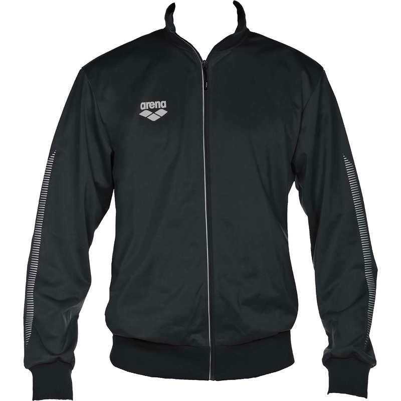 Arena Team Line Knitted Poly Warm-Up Jacket BLACK 001 XS