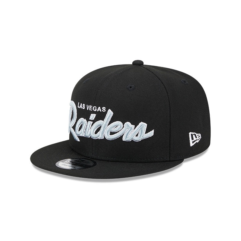 New Era Las Vegas Raiders Main Script 9FIFTY Snapback Hat OS