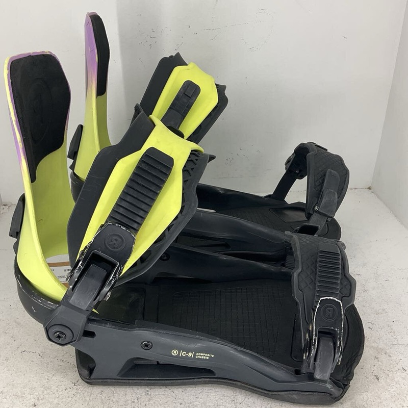 Ride C-9 Snowboard Bindings L Black/Yellow Used