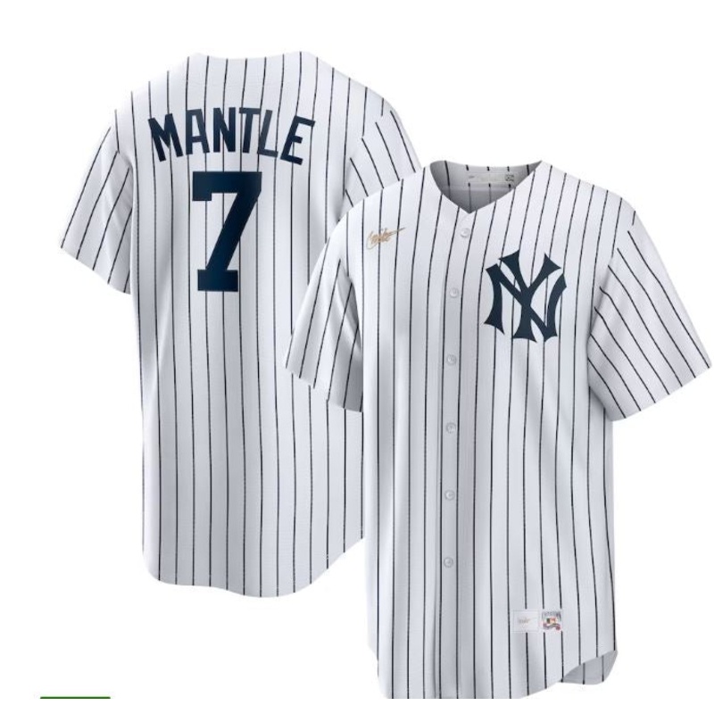 Cooperstown Collection Player Jersey- New York Yankees Mickey Mantle WHITE M