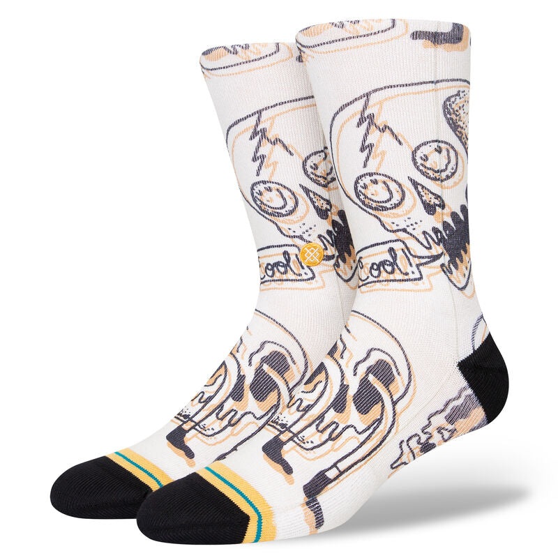 TALKIN HEADS CREW C SOCK 2023 VINT WHT L