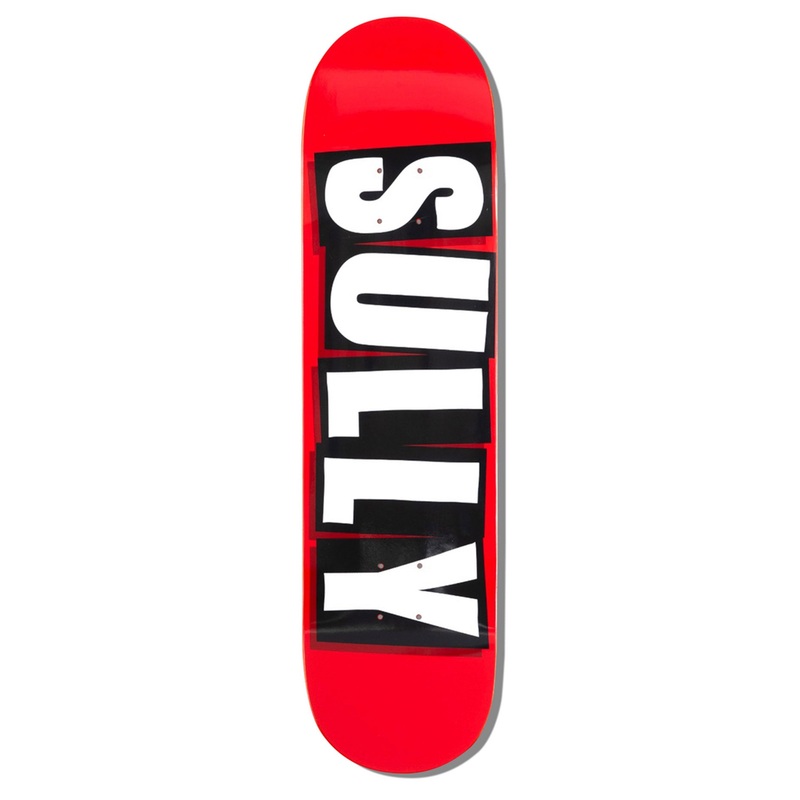 B2 Sully Logo 8.25” Skateboard Deck 8.25 RED