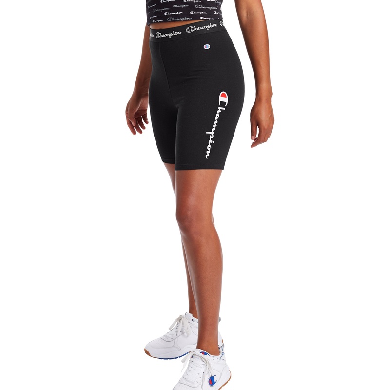 AUTHENTIC GRAPHIC BIKE SHORTS BLACK XS