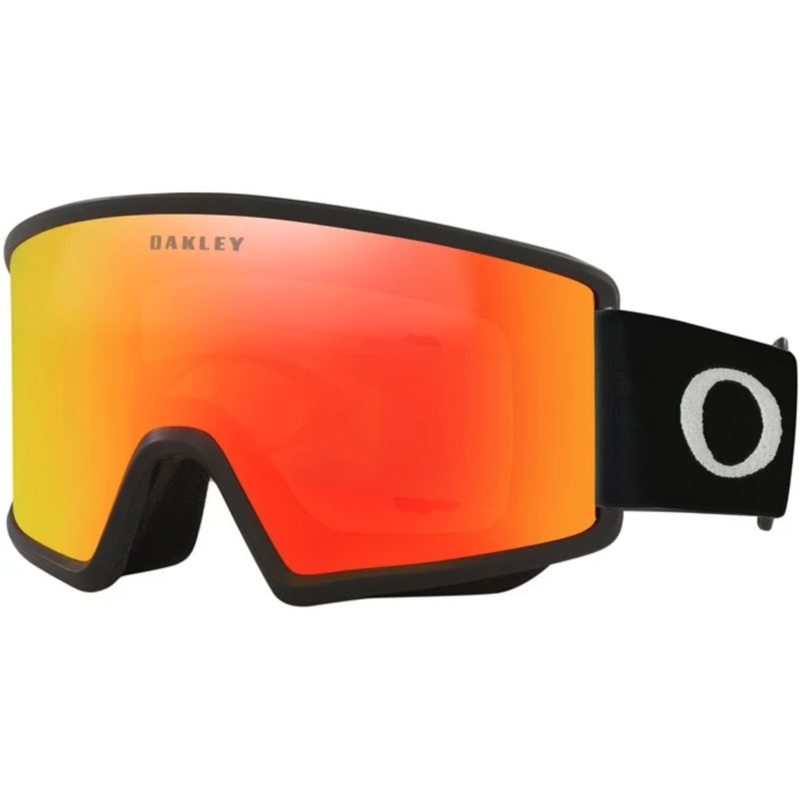 Oakley Target Line L Goggles OS Matte Black/Fire Iridium Lens New