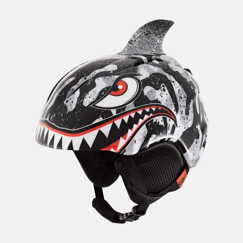Giro Launch Plus Jr. Helmet 2025 Black/Grey Tiger Shark X-Small