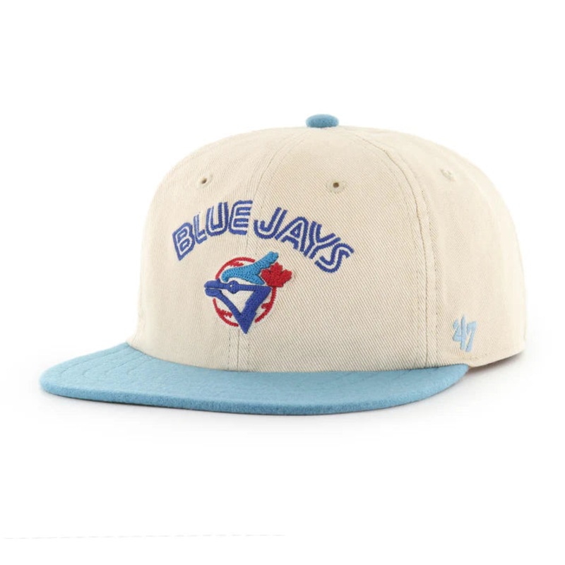 ’47 Brand Retro Fieldstone Captain Snapback Hat- Toronto Blue Jays OS