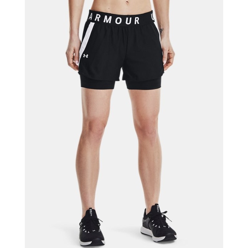 Women’s Play Up 2-In-1 Training Shorts BLACK XS