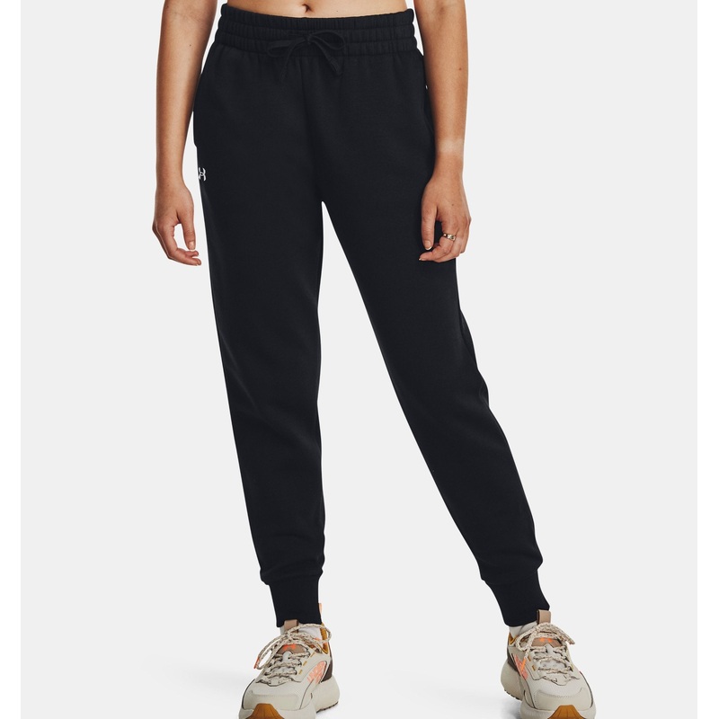 Women’s UA Rival Fleece Joggers BLACK/WHITE XS