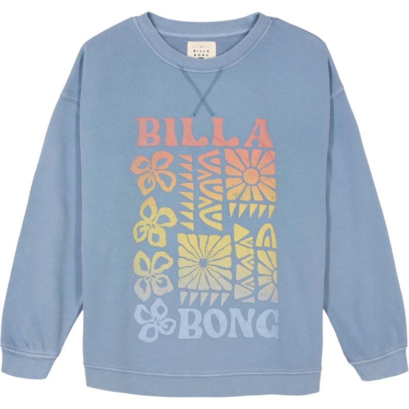 Youth Wood Block Crewneck 420-Blue Shadow XXS