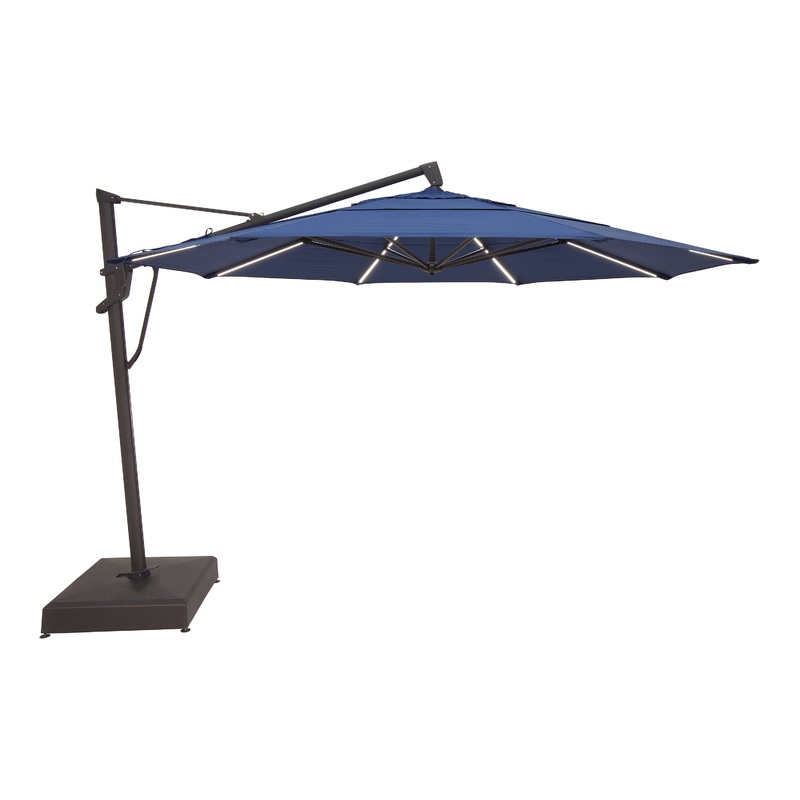 13′ Starlux Cantilever Umbrella AKZP13LX Bronze Spectrum Indigo – 48080 (A)