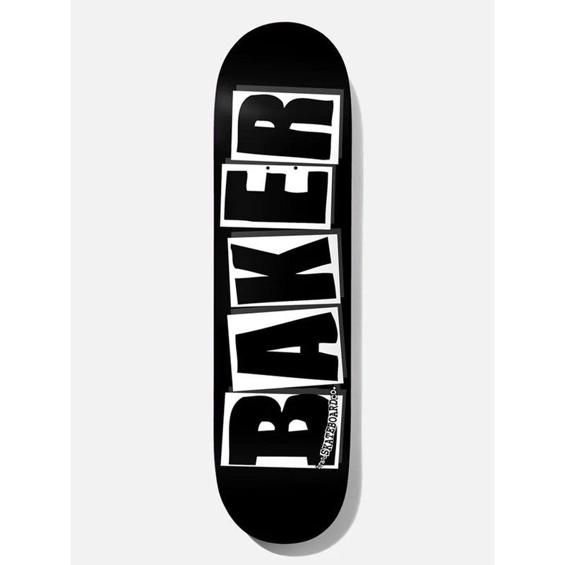 Brand Logo Black/White Skateboard Deck 8.25 BLACK/WHITE