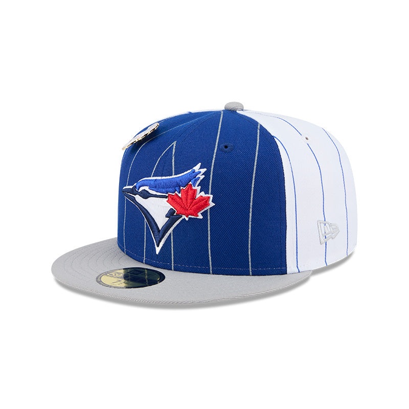 Toronto Blue Jays Pinstripe 59FIFTY Fitted Hat 7
