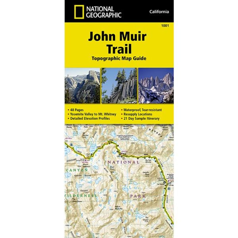 John Muir Trail Topographic Map N/A One Size