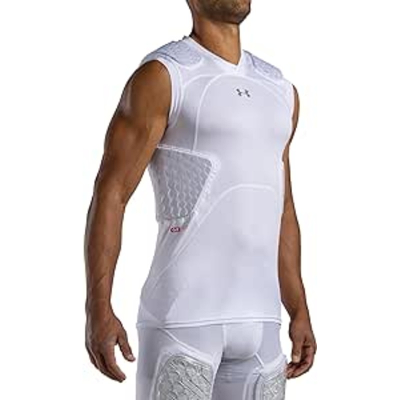 Youth Gameday 5-Pad Top WHITE M