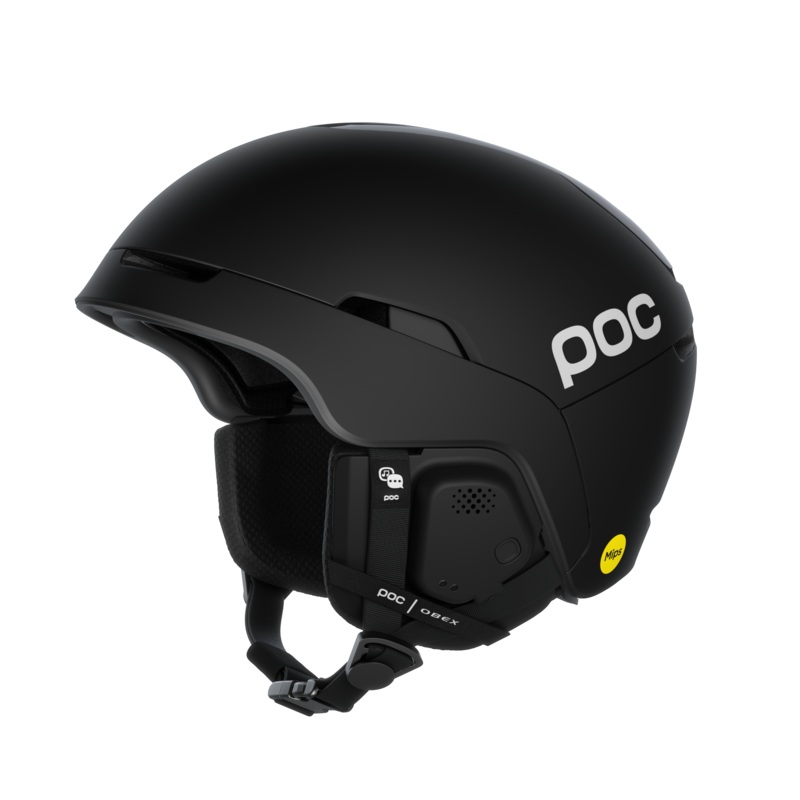 POC Obex MIPS Communication Helmet 2025 Uranium Black Matte XS-S