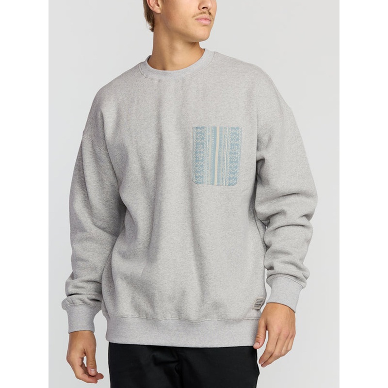 Austin Garage Crewneck Sweater SM LT GREY HTR (LGH)