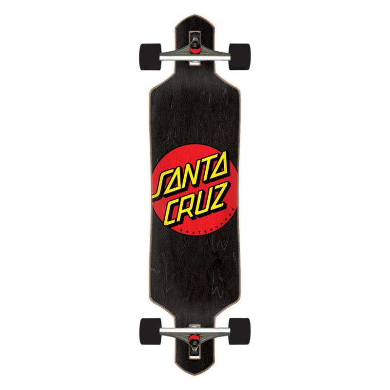 Drop Thru Classic Dot 9X 36 Complete Longboard 9X 36 BLACK