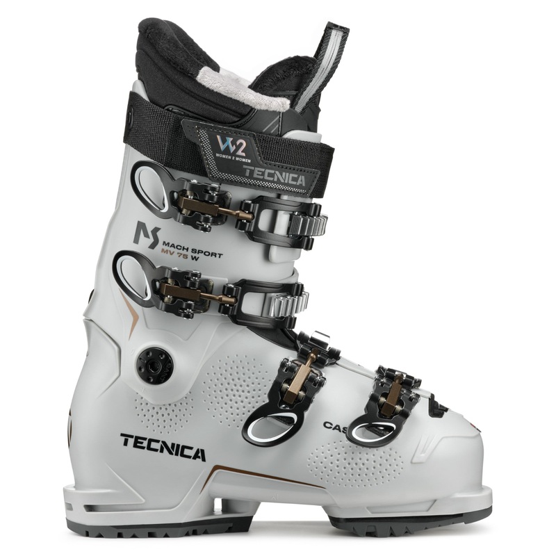 Tecnica Women’s Mach Sport MV 75 Ski Boots 2026 COOL GRY 22.5