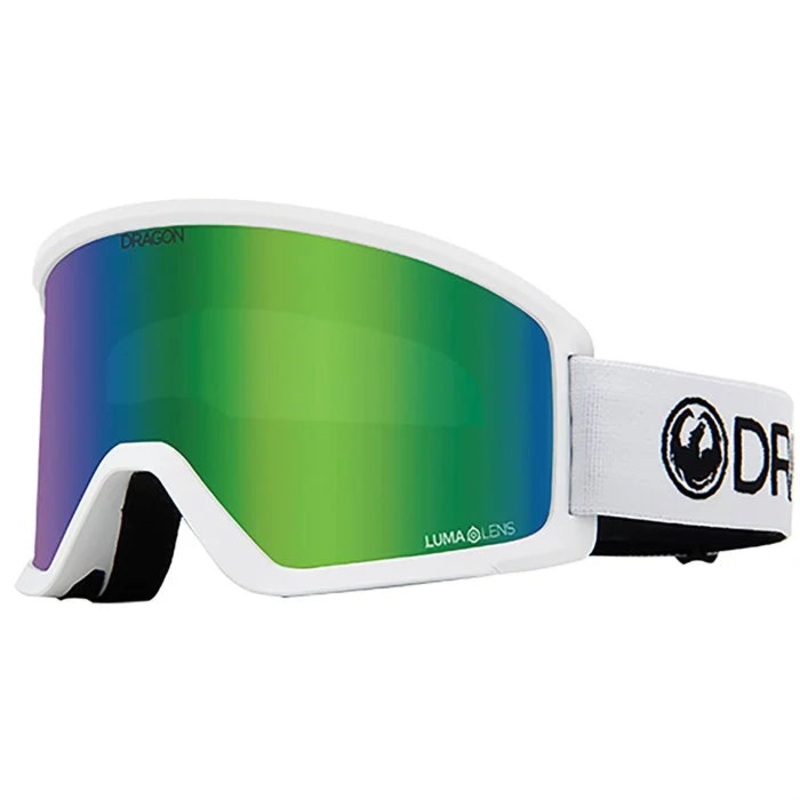 Dragon DX3 Goggle White Luma Green Ion