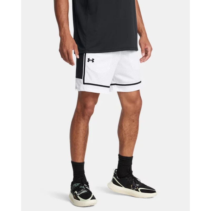 Men’s Zone Pro 7″ Mesh Shorts WHITE/BLACK S