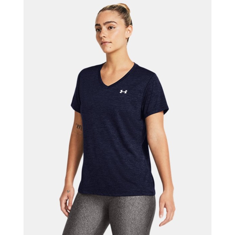 Women’s Tech Twist V-Neck Short Sleeve MIDNIGHT NAVY XS