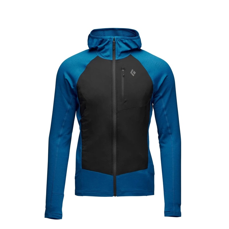 Black Diamond Coefficient Lt Hybrid Hoody – Men’s L Kingfisher-Black