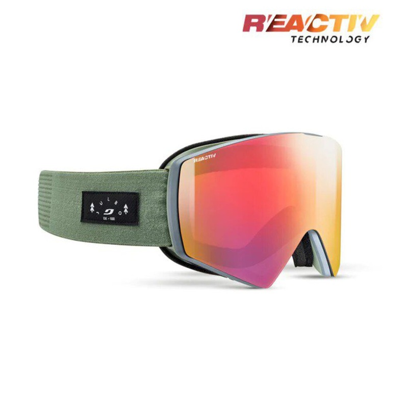 Julbo Razor Edge Goggles XL Grey/Green REACTIV 1-3 High Contrast New