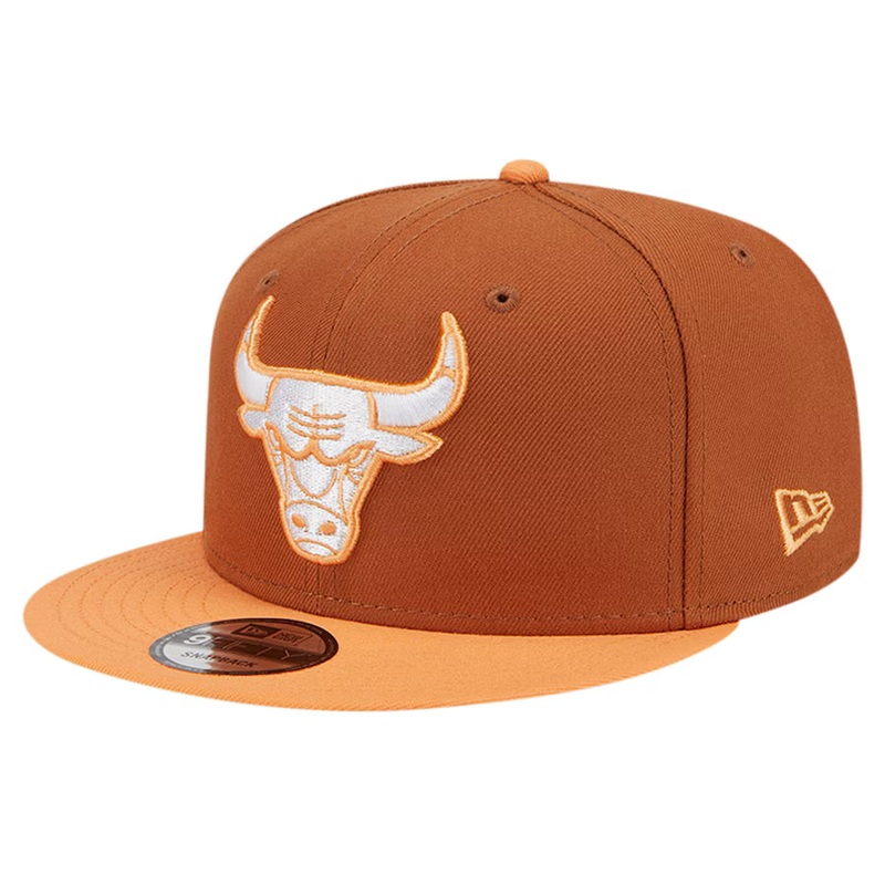 New Era Chicago Bulls Two-Tone Color Pack 9FIFTY Snapback Hat BROWN/LIGHT BROWN
