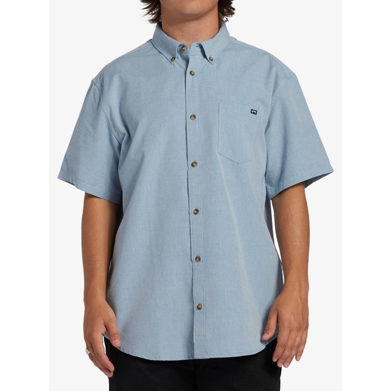All Day Short Sleeve Buttondown Shirt SM POWDER BLUE (POW)